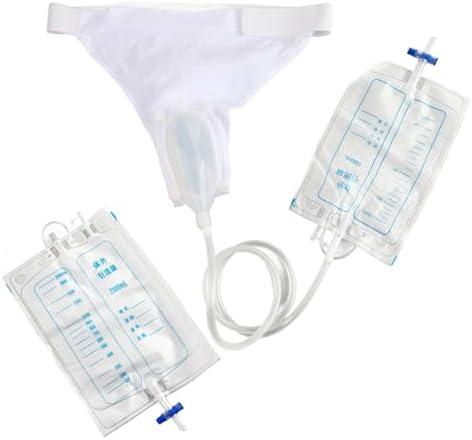 BodyMoves Pee Bag Re-useable Urinal Bag Spill Proof Collector Aid Pee Holder for Urinary Incontinence(Male),with 3 Pee Bags and an Elastic Waistband (Women Normal Type)