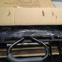 YSSOA Rolling Folding & Rolling Collapsible Garden Cart, Outdoor Camping Wagon Utility with 360 Degree Swivel Wheels & Adjustable Handle, Black 220lbs Weight Capacity