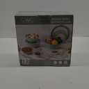 COOK WITH COLOR Nesting Mixing Bowls - 12 Piece Plastic Bowl Set with Lids, Microwave Safe (Mint Ombre), Complete Set