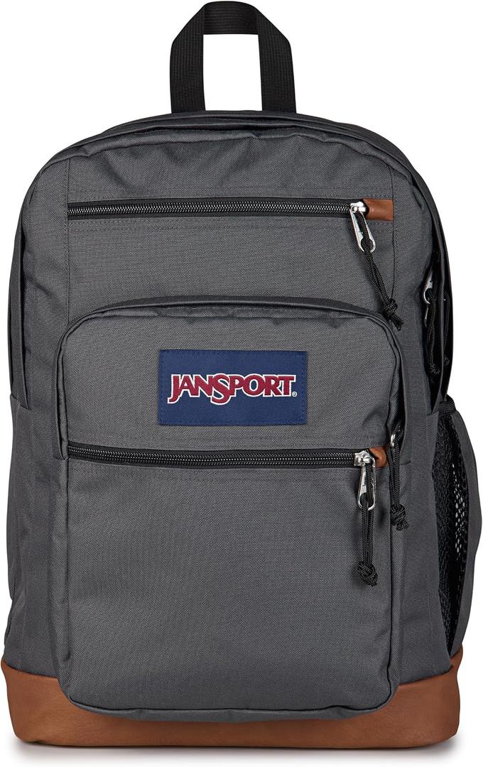 JanSport Cool Backpack with 15-inch Laptop Sleeve, Large Computer Bag Rucksack with 2 Compartments, Ergonomic Straps, Smokey Grit, One Size