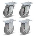 Caster Wheels, 3.5" Heavy Duty Casters Set of 4 with Load Capacity 1000lbs Capacity(2 Swivel & 2 Rigid