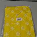 misaya Rectangle Vinyl Table Cloth, Elastic Fitted Tablecloth with Flannel Backing, Waterproof Plastic Table Cover Fits 4 Foot Folding Tables for Picnic, Camping and Outdoor (Yellow, 30" x 48")