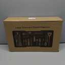 Large Silverware Drawer Organizer, Expandable From 21 to 36 Inches With 14 Slot, BPA Free Plastic Utensil Tray for Kitchen, Adjustable Flatware and Cutlery Holder for Spoons Forks Knives, Black