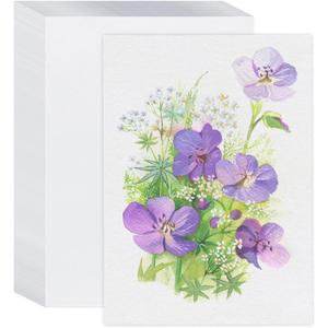 64 Sheets 5x7 Watercolor Paper, 140lb/300gsm Water Color Paper Sketch Easel Acrylic Painting Paper