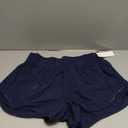 Aurefin High Waisted Athletic Shorts for Women, Womens Plus Size Running Workout Shorts with Liner and Zip Pocket 4 inch (1X, Navy Blue)