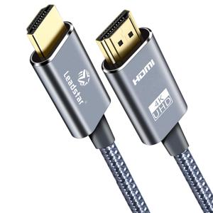 LEADSTAR HDMI Cable 4K 25 ft /7.5m, High Speed HDMI 2.0 Cord Braided | 4K@60Hz, Ultra HD, 2160p, ARC, HDR, 3D, HDCP 2.2 | for Xbox, PS5, TV, Laptop, Monitor