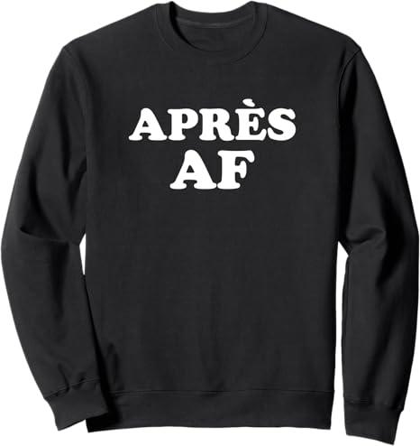 Apres AF Sweater Retro Ski Vacation Sweater Sweatshirt - Small