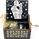 ukebobo Music Box Gifts for Dad, If I Could Give You One Thing in Life Music Box, You are My Sunshine Music Box, Dad Birthday Gifts from Daughter for Father's Day Birthday Christmas Day-002