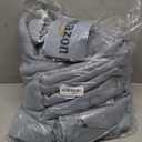 MIULEE Dusty Blue Linen Curtains 96 Inch Long 2 Panels for Bedroom Living Room, Soft Thick Linen Textured Window Drapes Semi Sheer Light Filtering Rod Pocket Back Tab Light Blue Burlap Look Decor