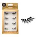 Lilly Lashes Luxury Synthetic Half Lashes (Pack of 4), False Eyelashes, Natural Looking Wispy Lash Strips, Multi-Pack Reusable Up To 15x, Eyelash Glue not Included (Enchanting)