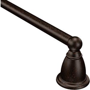 Moen YB2224ORB Brantford Collection 24-Inch Bathroom Single Towel Bar, Oil Rubbed Bronze