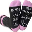 Doreen's Boutique Nurse Socks If You Can Read This This Nurse Is Off Duty