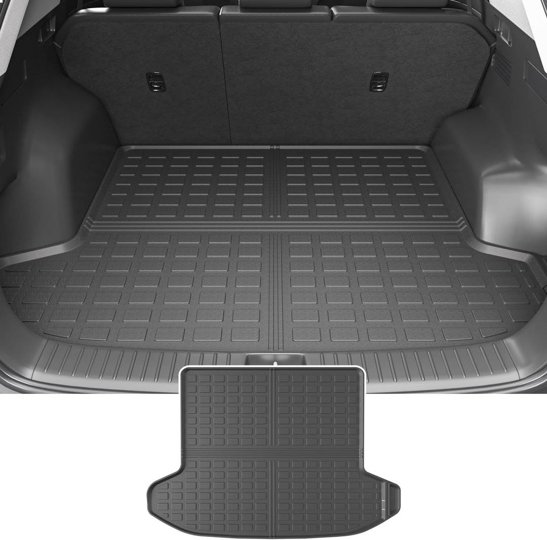 powoq Fuel&Hybrid Trunk Mat Compatible with 2023 2024 2025 Kia Sportage Cargo Mat All Weather Trunk Liner (Not Fit PHEV) Replacement for 2023 2024 2025 Kia Sportage Accessories (Trunk Mat)