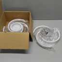 ADISUN LED Modern Ceiling Light,6000K Semi Flush Mount Ceiling Light Fixture,Unique White Ceiling Lights Fixtures for Living Room Bedroom Corridor Aisle Hallway Indoor Ceiling Lamp, 2 Pack