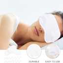 Beavorty Disposable Eye Masks 20 Pack Breathable Polyester Sleeping Eye Covers for Stress Relief Travel Naps Light Blocking and Surface