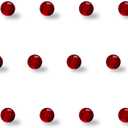 Ruby Pearl, 2mm Beads Balls - 12 Pack - 2mm OD Ruby Pearls for Heat Retention in Lab Experiment, Bracelets, Necklaces, and Crafts