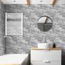 DEWOO Peel and Stick Backsplash Self Adhesive Wall Tile Farmhouse Retro Wood Look for Kitchen (10-Sheet, 13.5" x 11.4")