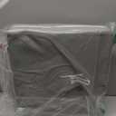 Toddler Booster Seat for Dining Table, PU Washable Double Safe Straps Non-Slip Bottom Booster Seat Dining Toddler, Portable Travel Increasing Cushion (Grey)