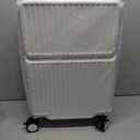 The Front Opening Design of The Carry on Luggage in The Travel Box Is Equipped with A Cup Holder And A Large 360 ° Directional Wheel for The Travel Box,3,26in