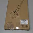 Turning Pizza Peel, 9 Inch Aluminum Perforated Peel with Detachable 33 or 48 Inch Long handle, Lightweight Pizza Paddle for Baking Homemade Pizza Bread