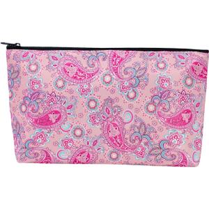 Empty Mahjong Bag,Thickened Pink Printed Soft American Mahjong Tiles Bag (Case Only)