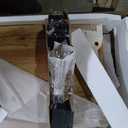 24" Night Stand Fluted Nightstand with Charging Station End Table 2 Drawers Storage, Large Modern Wood Wide Bedside Stand Side Table for Bedroom, Home Office Black Brown