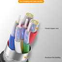 2 x 26FT 60W USB C to USB C Right Angle Fast Charging Cable,Long Cord Nylon Braided, Type C Charger Cord for,Apple-iphone 15,Sam-sung GalaxyS24 S23 S22 A15,iPad Pro/Air,Pixel 5/4 XL,One-Plus 8T,PS5 (Grey)