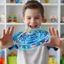 TSM005 Mini Drone for Kids,Hand Operated UFO Toy,Flip Stunt Hover Toy with LED,Easy Indoor Outdoor Flying Toys,Rechargeable UFO Drone for Kids 6-8-12 ,Cool Christmas Birthday Gifts for Boys Girls(Blue)