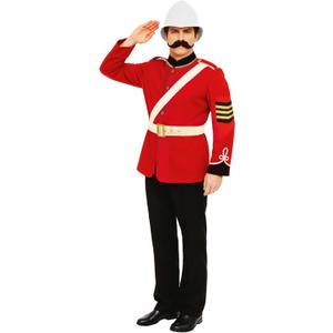 Fun Shack Boer War Military Costume for Men - British Soldier Halloween Outfit for Adults, Historical Dress Up, Medium