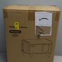 Pawtners Heated Outdoor Cat House for Outside Cats, 26'' XL Insulated Weatherproof Cat Shelter with Heated Pad, Elevated Feet & Escape Door, Warm Kitty House for Feral or Stray Cats in Winter (Grey)