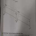 79" Sofa Table Behind Couch Table with Adjustable Height & 2 Power Outlets, 78.8"W x 5.9"D