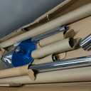 PYY Dance Pole for Home - Adjustable & Portable Stripper Pole for Gym Studio Pub, 45mm Chrome Finish, Spinning & Static Modes, No Drilling Required, Remote LED Lights (88"-132", Silver)