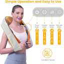 Cordless Neck and Should Massager, Kneading Neck and Back Massager for Pain Relief with Rechargeable Battery, Portable Body Massager (Wireless)