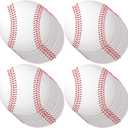 Vuzvuv 60Pcs 6In Paper Baseball Party Cutouts with 120Pcs Glue Points for Wall Bulletin Board Decorations or Baseball Sport Theme Party or Classroom Decor Supplies