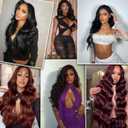 V Part Wigs Human Hair Body Wave 18 Inch 200% Density Body Wave Upgrade U Part Human Hair Wigs with Drawstring No Sew In No Glue Half Wigs Human Hair V Shape Clip In Half Wig For Black Women