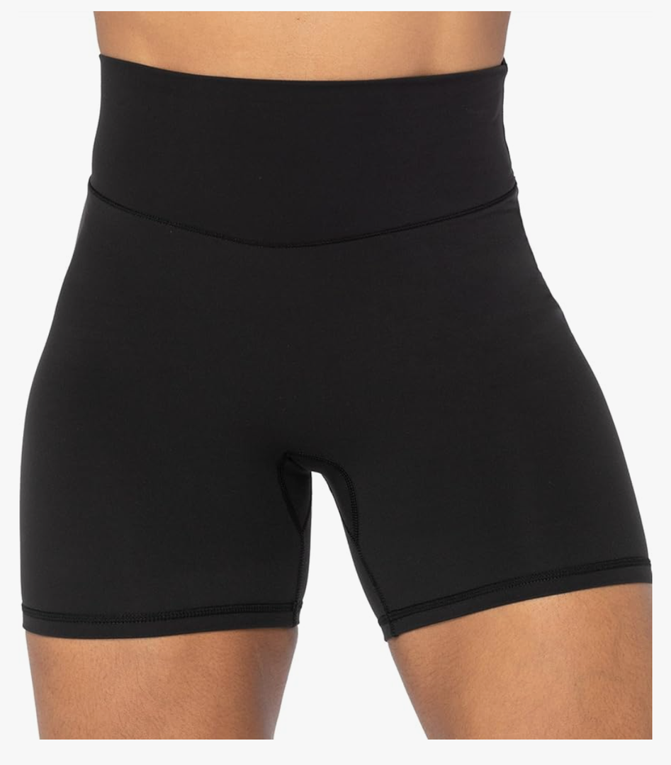 Sunzel No Front Seam High Waist Biker Shorts for Women, Squat Proof Yoga Workout Gym Bike Shorts XL