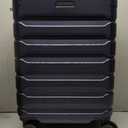 LIGHT FLIGHT Carry On Luggage 22x14x9 Airline Approved, Expandable Carry On Suitcases with Wheels, Lightweight Luggage, Durable Hard Shell 20 Inch Rolling Suit Case for Men Women Travel, Dark Blue