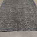 RUGSREAL Solid Kitchen Runner Rug, 2x8, Black, Contemporary, Machine Washable, Modern: Black