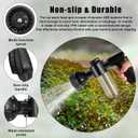 Wevdn Car Wash Nozzle, High Pressure 8 Adjustable Patterns Sprayer with Soap Dispenser, Universal Garden Hose Foam Nozzle for Car Washing and House Cleaning, Car Accessories (Black)