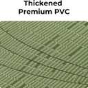 PVC Vinyl Oval Placemats Set of 8,Non-Slip,Oil-Resistant Washable Mats for Dining Table, Kitchen,Outdoor-Table Protection,Green 

	12x18 in