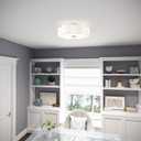 Livex Lighting 5 Light Brushed Nickel Semi Flush, 22 x 22 x 9