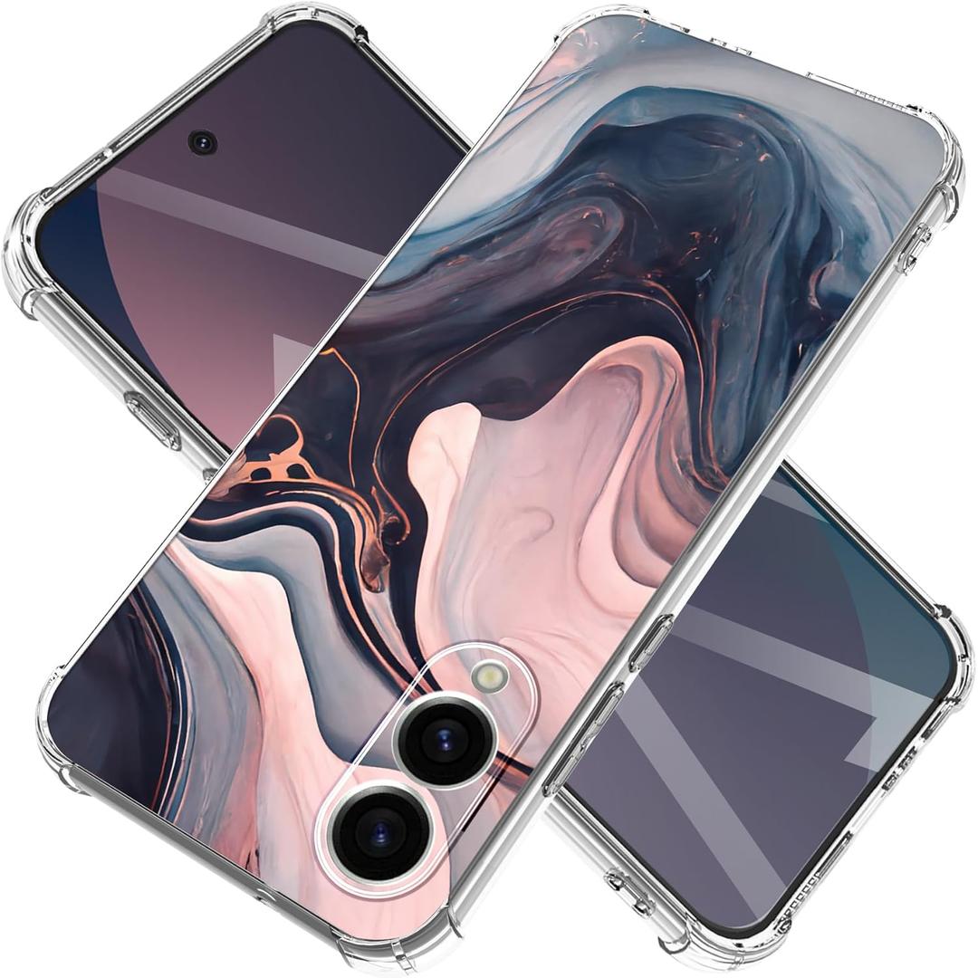 for Samsung Galaxy S25 Edge Case 5G 6.65", [10FT Military Grade Drop Test] Marble Planet Soft Slim TPU Protective Shockproof Phone Case CoverNight