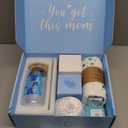 New Mom Gifts & Baby Boy Gift Basket, Baby Shower Gifts for Expecting Mom To Be, Postpartum Gifts For Moms, New Mom Care Package After Birth, First Time Mothers Day Birthday Gifts for Women (Blue)