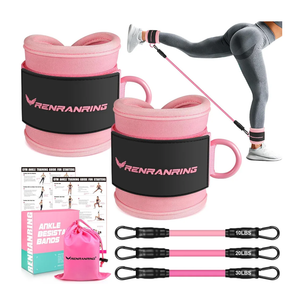 Ankle Resistance Bands, Ankle Bands for Working Out with Cuffs, Ankle Resistance Band, Glutes Workout Equipment, Butt Exercise Equipment for Women Legs and Glutes
