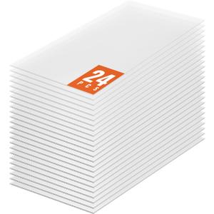 VEVOR 24 Pack Polycarbonate Greenhouse Panels, 2' X 4' X 0.16'' Roof Panels Sheets, Waterproof UV Protected Corrugated Plastic Roofing, Impact Resistance Clear Roofing Sheets for Greenhouse/Garden