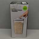 Ankou Airtight Food Storage Container with Pop Lid & 130ml Scoop, 4L/4.2qt *2 BPA-Free Cereal, Rice, Flour, Pasta & Snack Container, Stackable & Durable,Kitchen Pantry Organizer