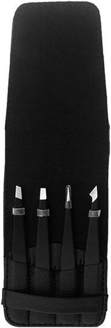 4 Pcs/Set 1.5mm Thicker Stainless Steel Eyebrow Tweezers Hair Removal Makeup Tool