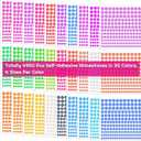 2 x Rhinestone Stickers, Anezus 4950pcs Adhesive Stick on Gems Face Jewels Stickers Self Adhesive Rhinestones for Crafts, Makeup and Decorations (30 Colors, 4 Sizes) (Small)