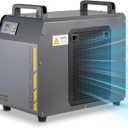 Cloudray 6L Industrial CO2 Laser Water Chiller 0.61HP CW5200 Precise Thermostat Recirculating CO2 Industrial Laser Chiller for 60W 70W 80W 90W 100W 120W 130W 150W CO2 Engraving Machine Cooling Machine