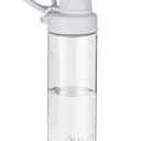 OLDLEY Water Bottles 20oz BPA Free Tritan Water Bottle with Carry Handle and Spout Lid, Leakproof Kids Water Bottle for Home,Travel, School, Outdoors, Transparent
